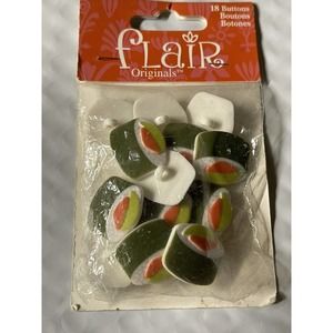 Sushi Blumenthal Lansing Flair Originals Buttons 18 Buttons Per Package 1"